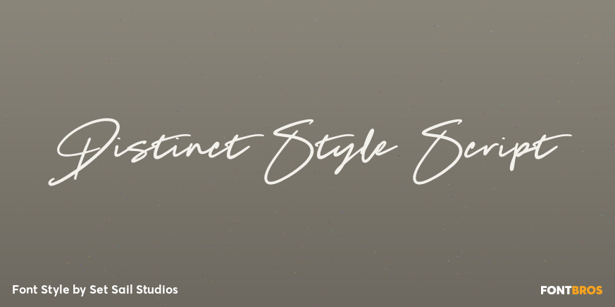 Distinct Style Script Poster