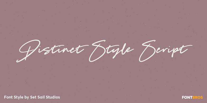 Distinct Style Script Poster