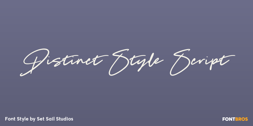 Distinct Style Script Poster