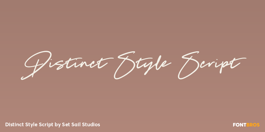 Distinct Style Script Poster