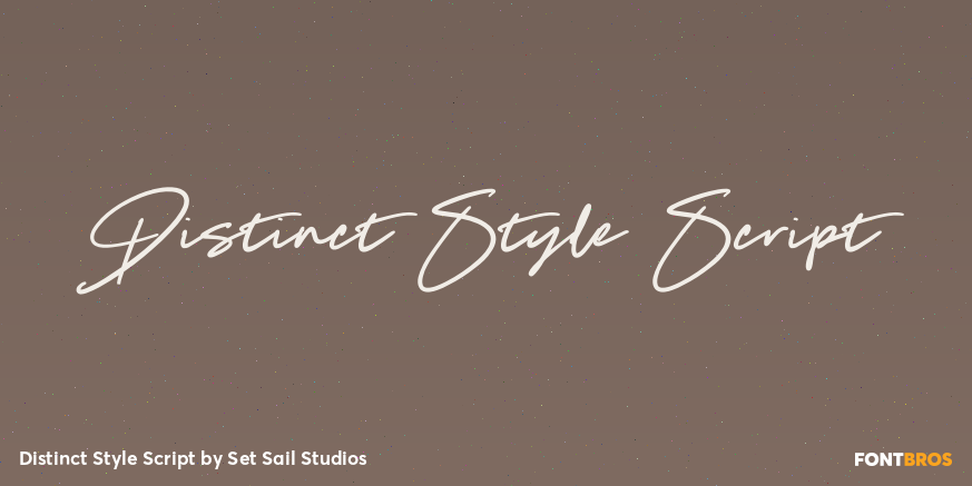 Distinct Style Script Poster