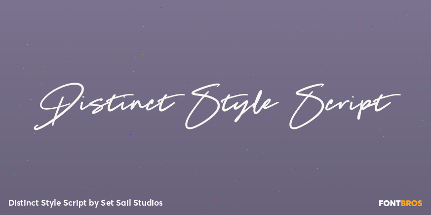 Distinct Style Script Poster