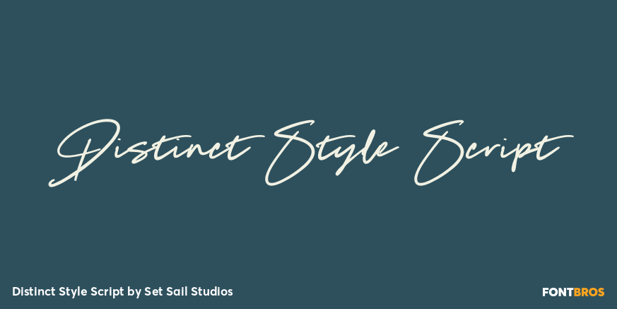 Distinct Style Script Poster