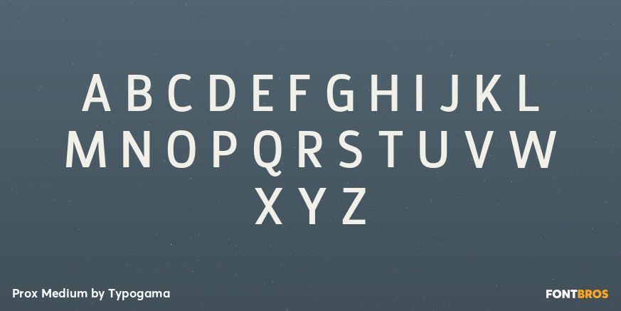 Prox Medium Font Poster #2