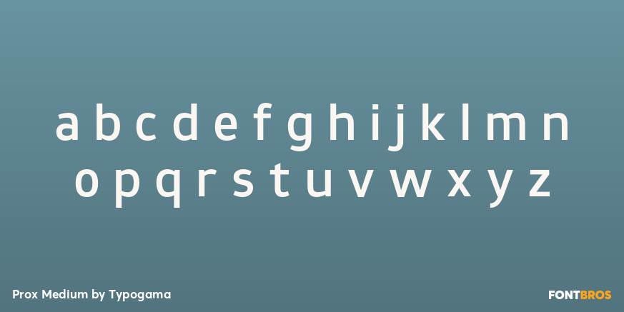 Prox Medium Font Poster #3