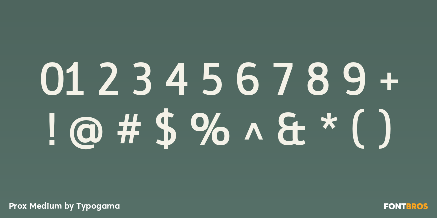 Prox Medium Font Poster #4