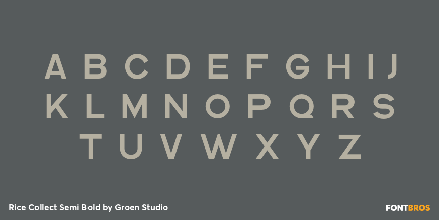 Rice Collect Semi Bold Font Poster #2
