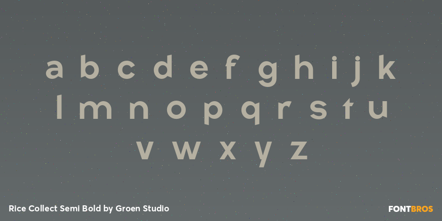 Rice Collect Semi Bold Font Poster #3