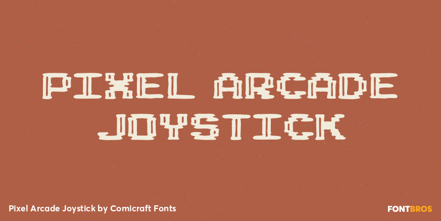 Pixel Arcade Joystick Font Poster #1
