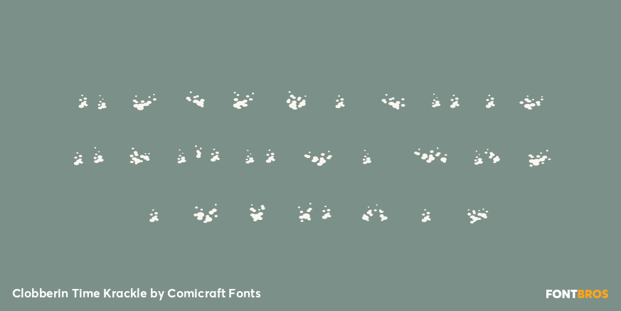 Clobberin Time Krackle Font Poster #2
