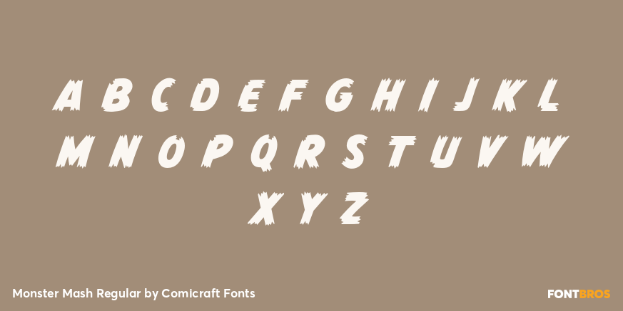 Monster Mash Regular Font Poster #3