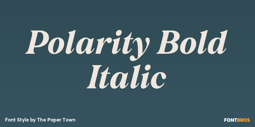 Polarity Bold Italic Poster