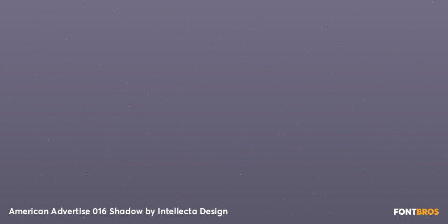 American Advertise 016 Shadow Font Poster #4