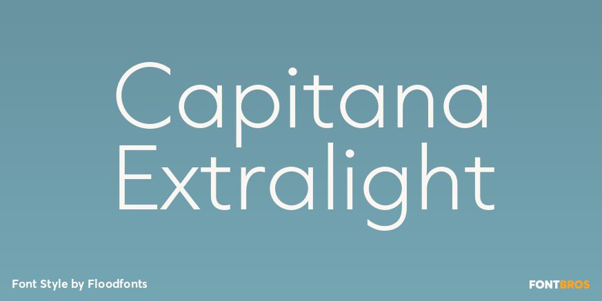 Capitana Extralight Font Poster #1
