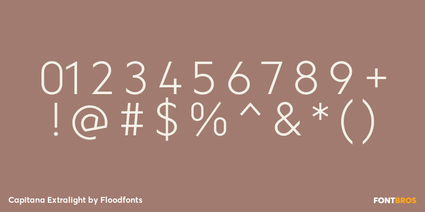 Capitana Extralight Font Poster #1