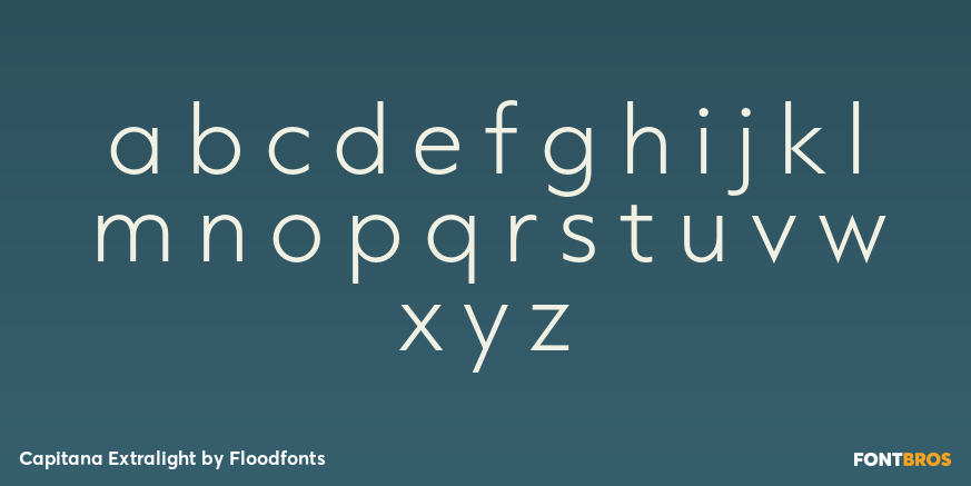 Capitana Extralight Font Poster #1