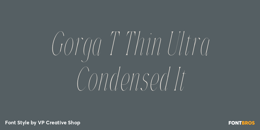 Gorga T Thin Ultra Condensed It Poster