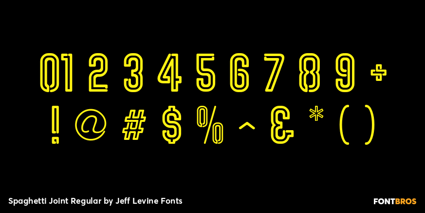 Spaghetti Joint Regular Font Poster #4