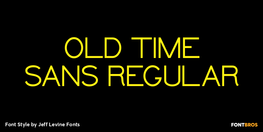 Old Time Sans Regular Poster