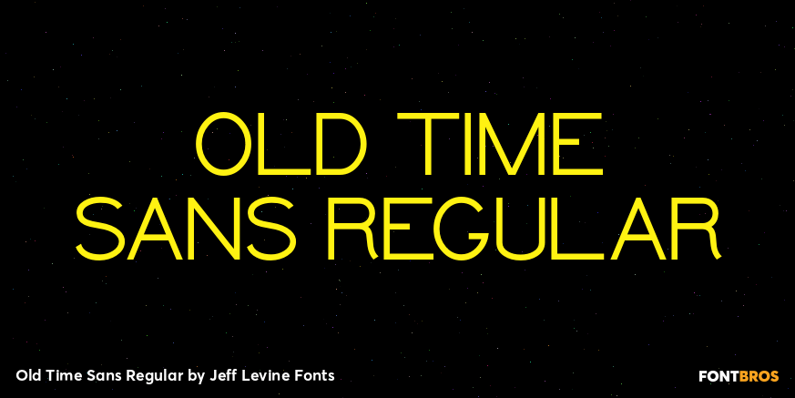 Old Time Sans Regular Poster