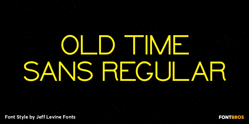 Old Time Sans Regular Poster