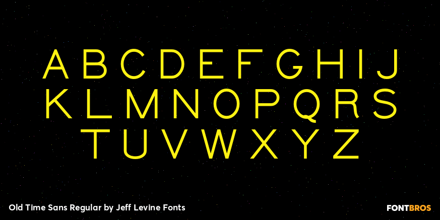 Old Time Sans Regular Font Poster #2