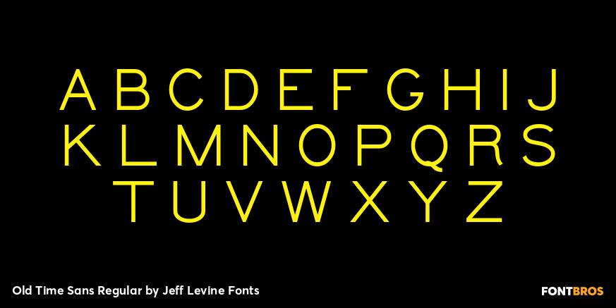 Old Time Sans Regular Font Poster #3