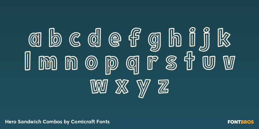 Hero Sandwich Combos Font Poster #3