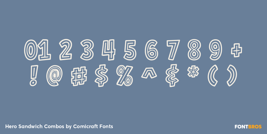 Hero Sandwich Combos Font Poster #4