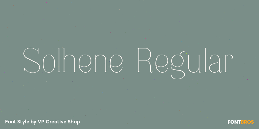 Solhene Regular Font Poster #1