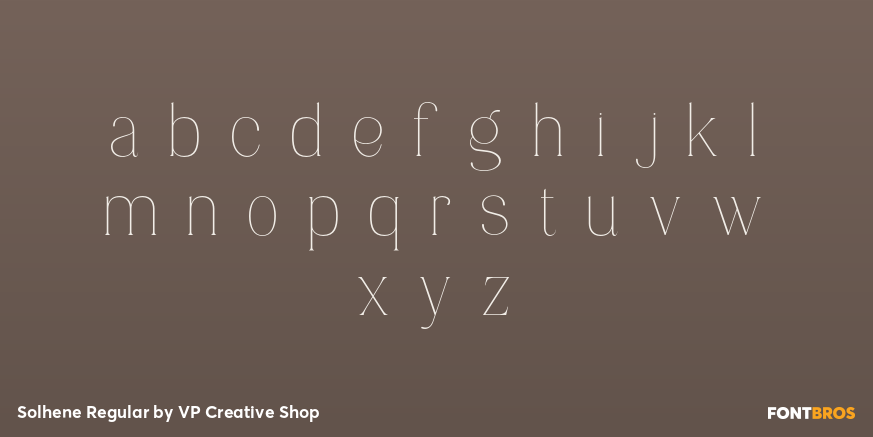 Solhene Regular Font Poster #3