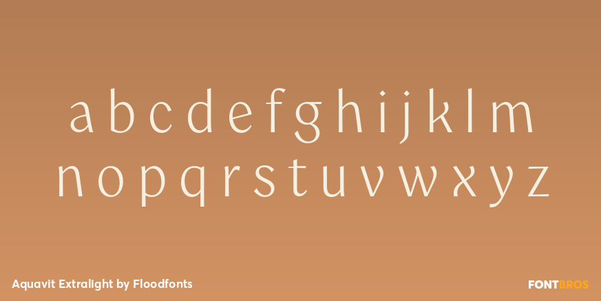 Aquavit Extralight Font Poster #3