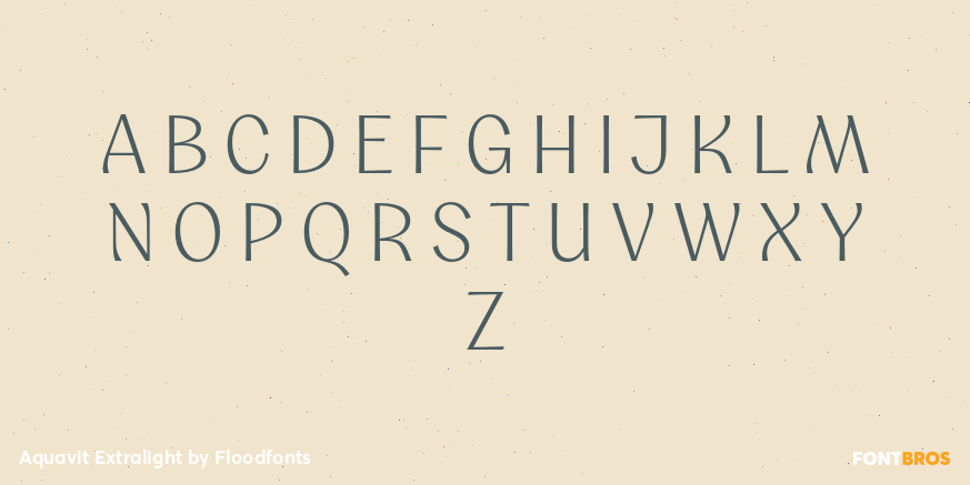 Aquavit Extralight Font Poster #1