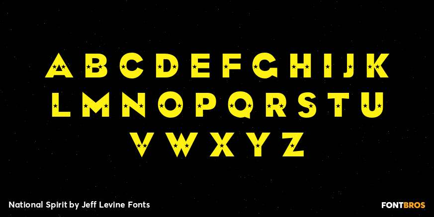 National Spirit Font Poster #2