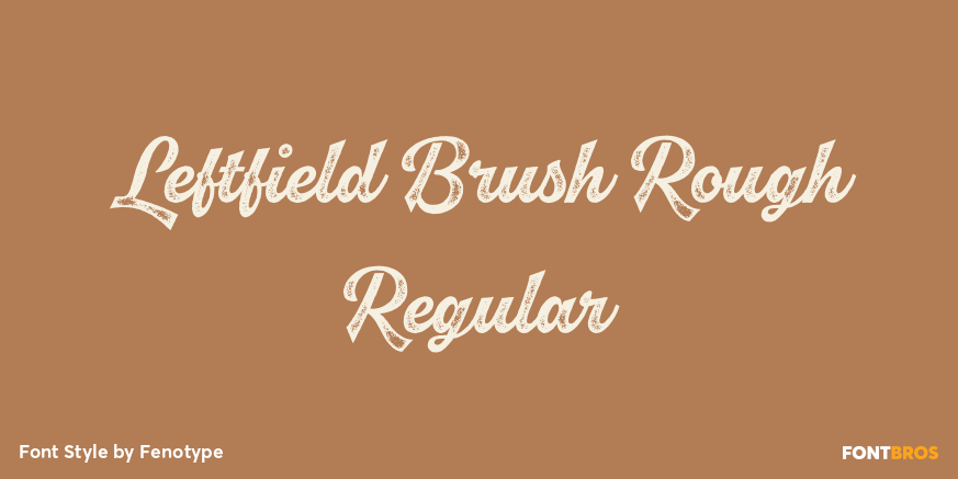 Leftfield Brush Rough Regular Poster