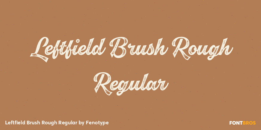 Leftfield Brush Rough Regular Poster