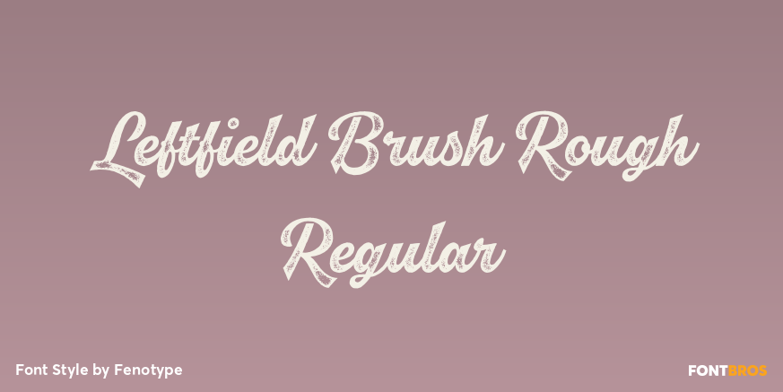 Leftfield Brush Rough Regular Poster