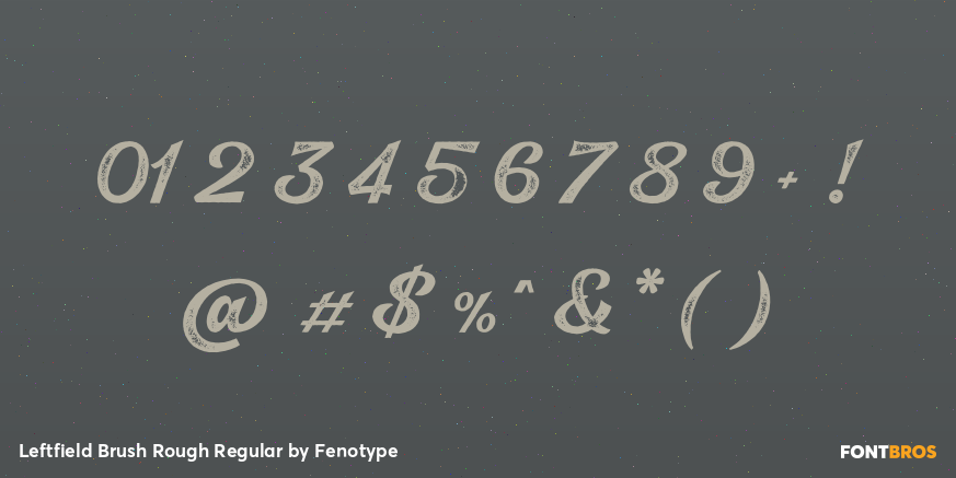 Leftfield Brush Rough Regular Font Poster #1