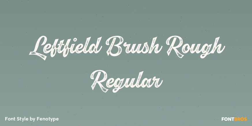 Leftfield Brush Rough Regular Poster