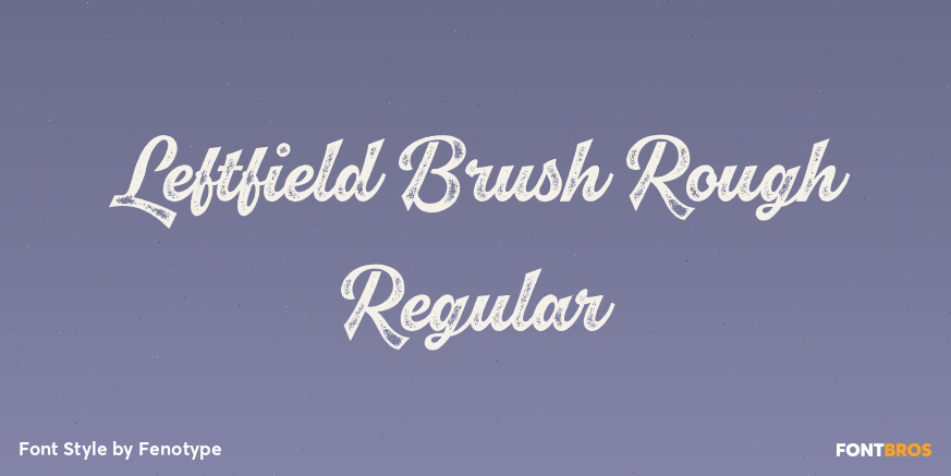 Leftfield Brush Rough Regular Poster