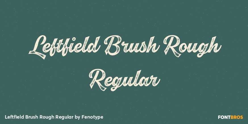 Leftfield Brush Rough Regular Poster