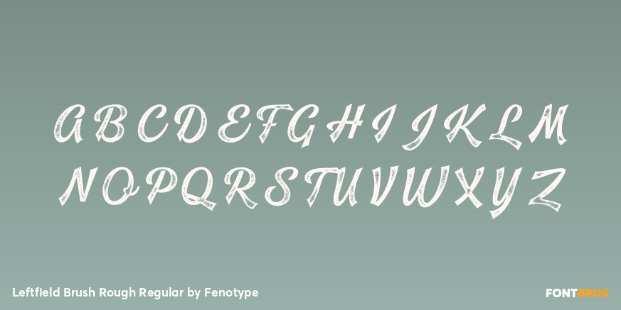 Leftfield Brush Rough Regular Font Poster #1