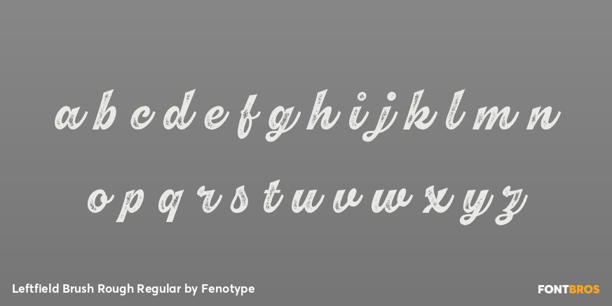 Leftfield Brush Rough Regular Font Poster #1