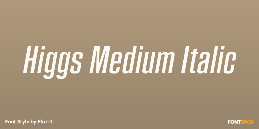 Higgs Medium Italic Poster