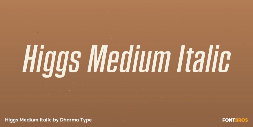 Higgs Medium Italic Poster