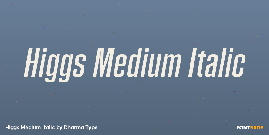 Higgs Medium Italic Poster
