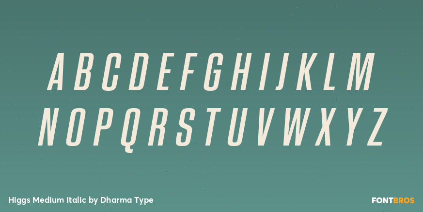 Higgs Medium Italic Font Poster #2