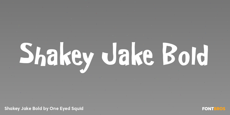 Shakey Jake Bold Poster
