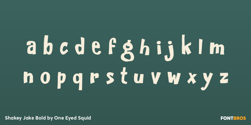 Shakey Jake Bold Font Poster #1