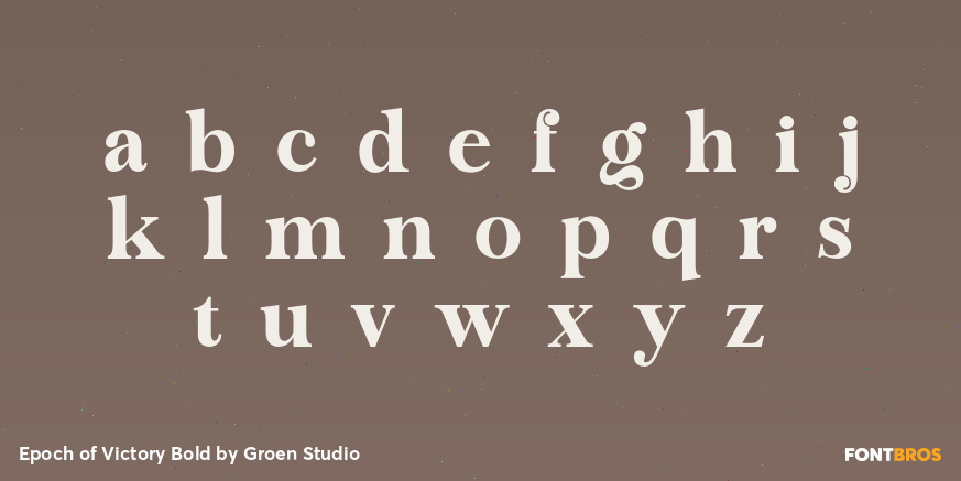 Epoch of Victory Bold Font Poster #3